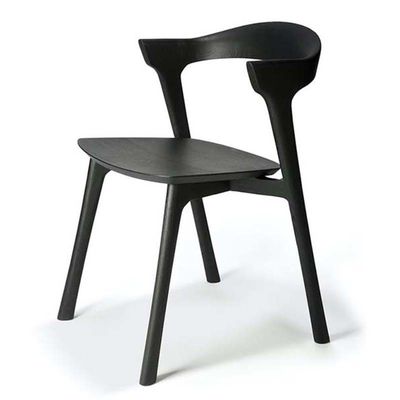 Cadeira de lazer de madeira nórdica confortável e elegante para Hotel Garden Coffee Shop 53cm*50cm*76cm