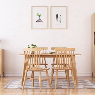 Capacidade de 400 kg Cadeira Windsor Feita de madeira maciça de faixa para uma experiência de jantar elegante e durável