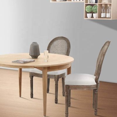 Cadeira de braço de madeira com altura ajustável em estilo de design europeu para restaurantes franceses de luxo vintage