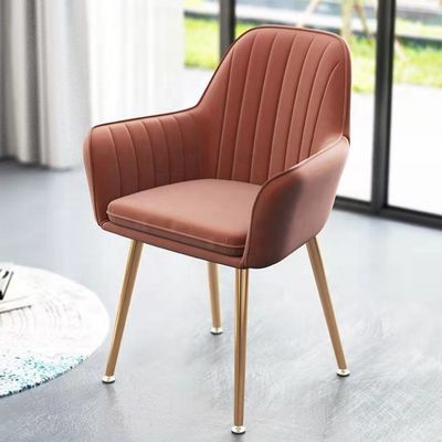 Cadeira de banho de flanela Elegante Cadeira de veludo para Mobiliário de Café ou Sala de Jantar