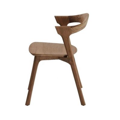 Solid Wood Teak/Ash Hotel Farmhouse Cadeira de Jantar Simples e Criativa ao Ar Livre