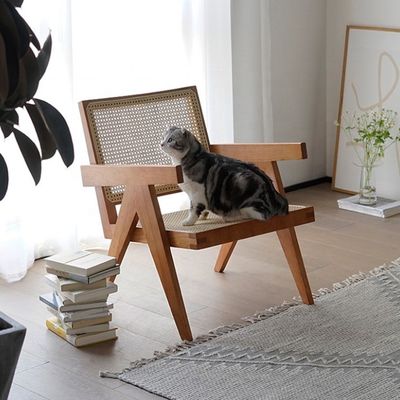 Cadeira de lazer confortável Nordic Recliner com altura ajustável para sala de estar e quarto