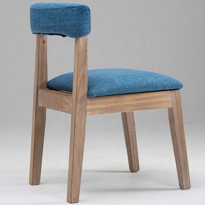 Boa cadeira de jantar personalizada de luxo com requintado trabalho e material de couro de madeira