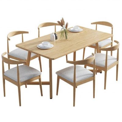 Cadeira de madeira maciça personalizada Combinação de mesa e cadeiras para soluções práticas e econômicas de mobiliário interior