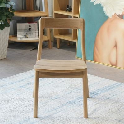 Cadeira de jantar de madeira maciça W45*D48*H80CM para mobiliário doméstico em restaurantes e hotéis