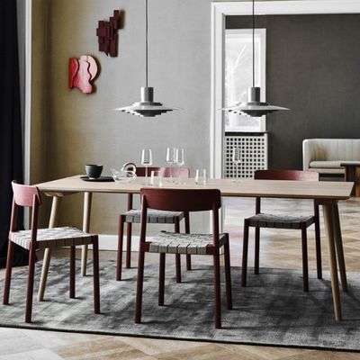 Casa Móveis Mesa de jantar retangular de madeira maciça para restaurantes modernos