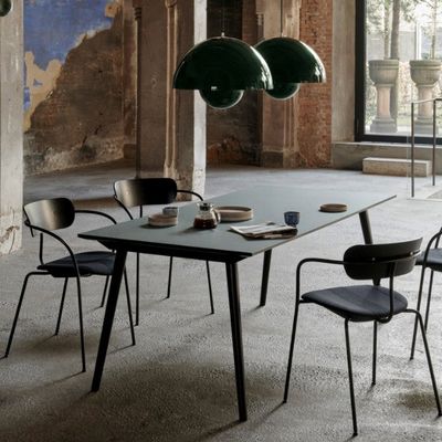 Casa Móveis Mesa de jantar retangular de madeira maciça para restaurantes modernos