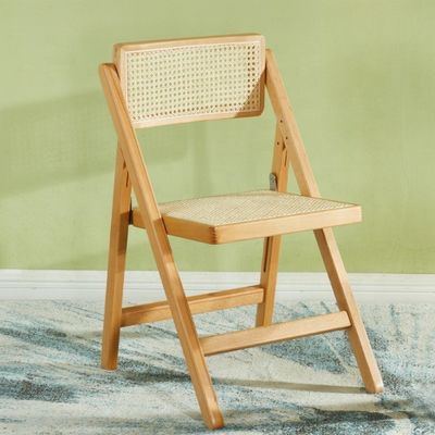 Quadro de madeira maciça de rotinão cadeira de jantar de rotinão natural dobrável sim para eventos em móveis modernos restaurante