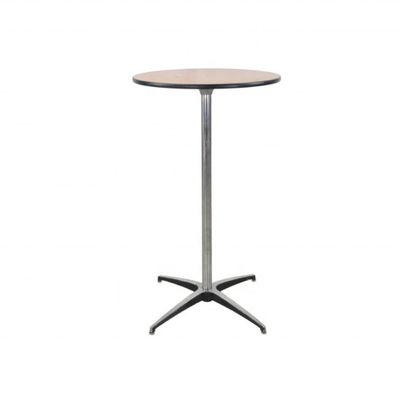 Tabela redonda de madeira quadrada de cor personalizada com moldura de metal para cocktails de restaurante em design nórdico moderno e simples