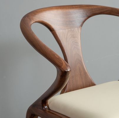 Cadeira de banho de madeira sólida nórdica com apoio de braço