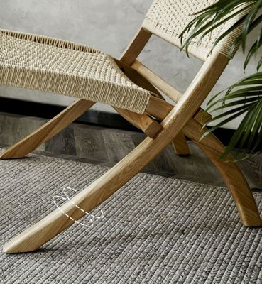 Elegancia sem esforço acabamento lacado nórdico clássico tecido cordão madeira maciça cadeira de salão dobrável para sala de estar