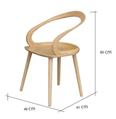 Cadeira de jantar moderna nórdica com desenhos personalizados e acabamento lacado