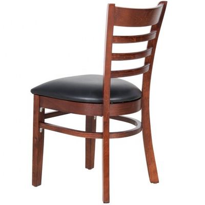 Cadeira de madeira maciça de design moderno Cadeira de restaurante de madeira D57*W51*SH49.5*H83cm Cadeira de jantar personalizada