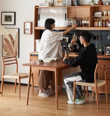 Vintage Luxury Hotel Mobiliário para casa Cordão tecido de madeira maciça Cadeira de jantar para restaurante em desenhos personalizados