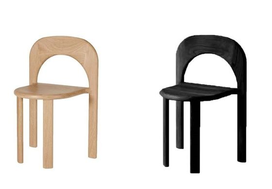 Cadeira de jantar em madeira natural maciça acoplada Serviço OEM aceito