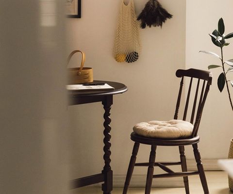 Restaurante Hotel Quadro de madeira sólida Windsor cadeira de jantar natural com acabamento lacado