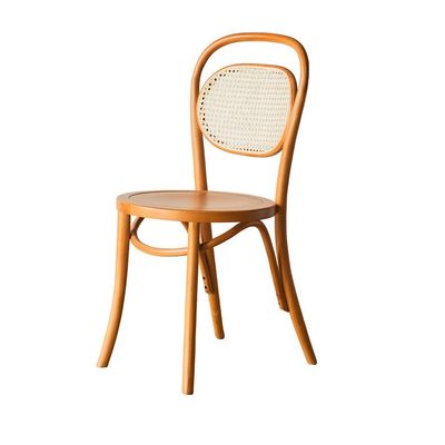Cadeira de refeição Rattan tecido natural e madeira sólida de com serviço OEM aceito