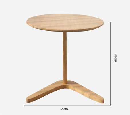 Mobiliário de sala de estar Tabela de café redonda moderna com base de madeira maciça