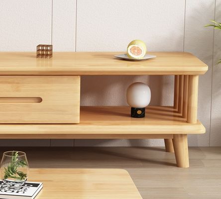Moderno TV de madeira maciça Mesa TV Estandes Armários para sala de estar Móveis gerais para casa acabamento lacado