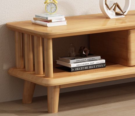 Moderno TV de madeira maciça Mesa TV Estandes Armários para sala de estar Móveis gerais para casa acabamento lacado