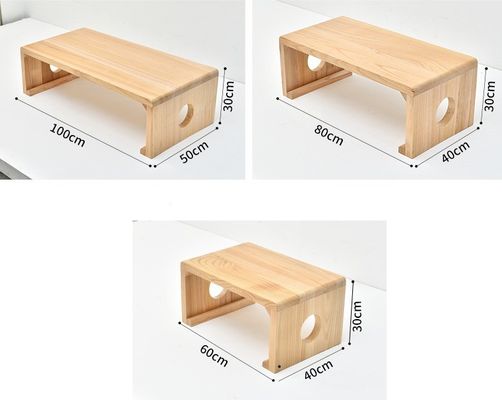 Tabela de café de design moderno para a sala de estar da villa Mobiliário de madeira maciça