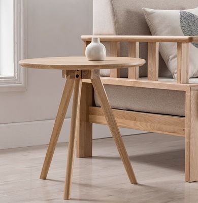 Tabela de café redonda de madeira sólida para sala de estar W32/40/50*D32/40/50*H30/40/51CM