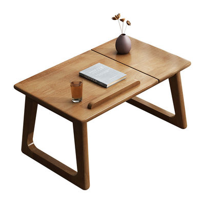 Personalizar mesa de madeira para aprendizagem e móveis de sala de estar sem dobrado em cor natural
