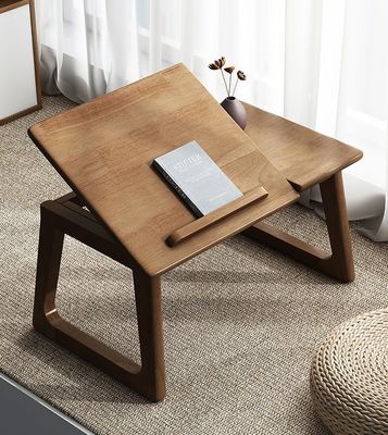 Personalizar mesa de madeira para aprendizagem e móveis de sala de estar sem dobrado em cor natural
