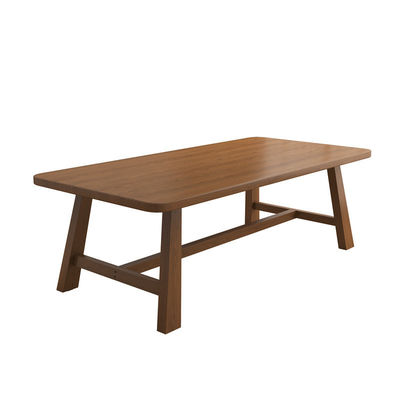 Quadro de madeira maciça Modern Nordic Rectangular mesa de jantar para restaurante hotel