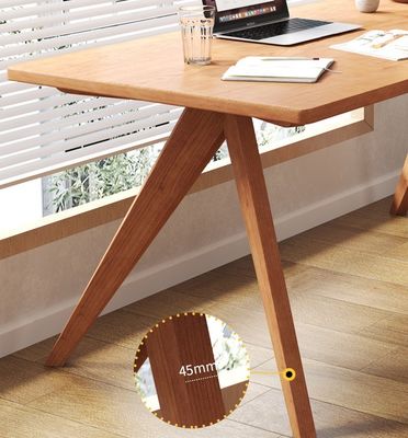 Móveis domésticos directos nórdicos Mesa de jantar rectangular de madeira maciça para espaço de jantar funcional