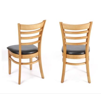 50pcs Restaurante de madeira escada cadeira traseira estilo moderno cadeira de jantar personalizada natureza personalização móveis comerciais