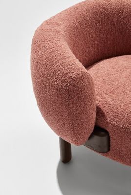 Serviço OEM Aceito Cadeira de lazer Nordic Lounge Sofá de madeira Cadeira com almofada