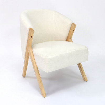 Design de sala de estar W58*D68*H78CM Nordic Lounge Leisure Sofá de madeira cadeira para serviço OEM aceito