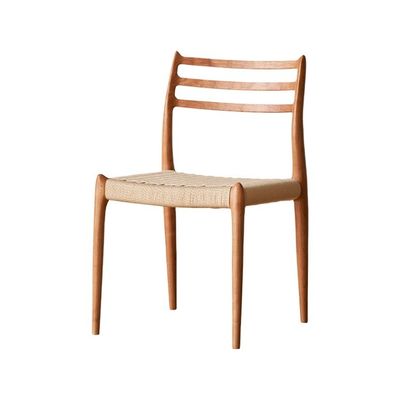 Modern Design Solid Wood cadeira de jantar com cordão de papel tecido e nitrolacquer acabamento dentro do seu orçamento