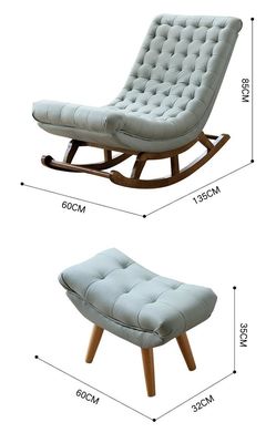 Melhore a sua sala de estar com esta elegante cadeira de lazer W60*D135*H85CM