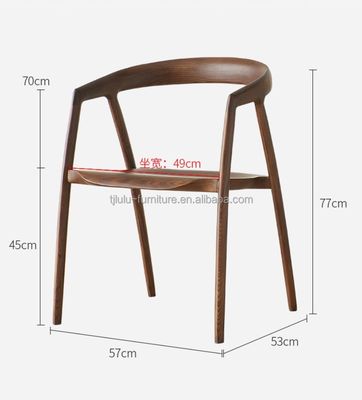 Banquete de restaurante de hotel ou cadeira de jantar de madeira em casa com design moderno e monoposto