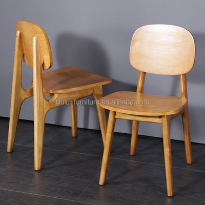 Cadeira de jantar de madeira maciça dobrável para hotel restaurante Morden e sofisticadamente