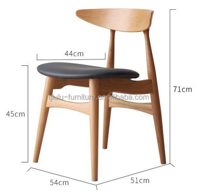Cores personalizadas Madeira maciça traseira redonda cadeira de jantar nórdica para hotel restaurante banquete e casa em estilo clássico moderno