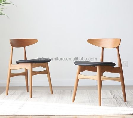 Cores personalizadas Madeira maciça traseira redonda cadeira de jantar nórdica para hotel restaurante banquete e casa em estilo clássico moderno