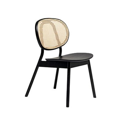 Cadeira de jantar de rotão de estrutura de madeira de design moderno para mobiliário de restaurante