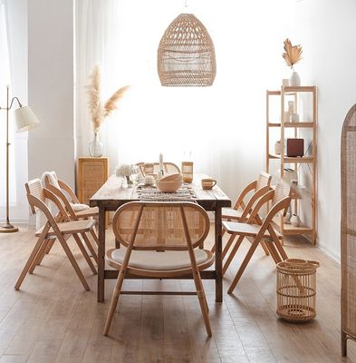 Cadeira de jantar de madeira maciça moderna de estilo japonês Design para interiores e restaurantes modernos