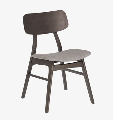 Customize Restaurante Hotel Estofado Cadeira de jantar de madeira em material de madeira sólida e design moderno