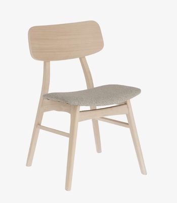 Customize Restaurante Hotel Estofado Cadeira de jantar de madeira em material de madeira sólida e design moderno