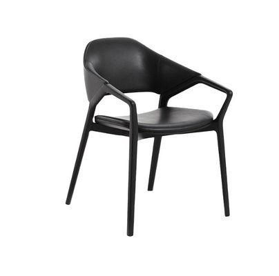 Nordic Design Modern Solid Wood Leather Sala de Jantar Cadeira de Restaurante em Branco/Negro/Vinho Vermelho/Vermelho para Assentos Robustos 2023