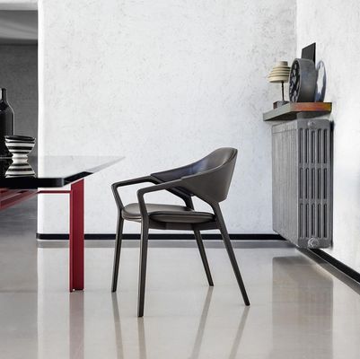 Nordic Design Modern Solid Wood Leather Sala de Jantar Cadeira de Restaurante em Branco/Negro/Vinho Vermelho/Vermelho para Assentos Robustos 2023