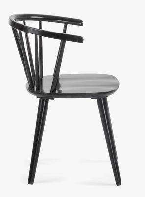 Cadeira de Windsor Moderna de Madeira Sólida para Otimização do Espaço de Jantar