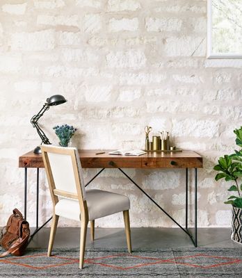 Restaurante Hotel Cadeira de jantar de madeira maciça com acabamento de nitrolacque e estofamento de tecido moderno