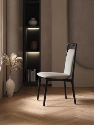 Casa Mobiliário Moderno Estilo Nórdico Restaurante Sala de Jantar Cadeiras de Jantar de Madeira com acabamento Nitrolacque