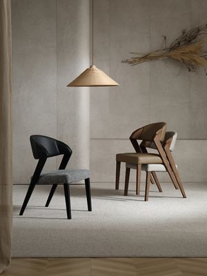 Mobiliário da sala de jantar italiano luxo design moderno cadeira de café de madeira cadeiras empilhadas para refeições sofisticadas