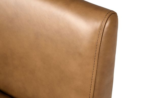 Cadeira de restaurante W57*D57*H76CM com estrutura de madeira maciça e estofamento de couro PU em estilo moderno nórdico